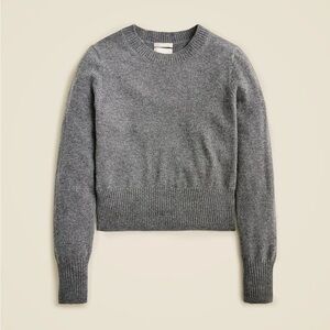 J. Crew Cashmere shrunken crewneck sweater - Charcoal Heather